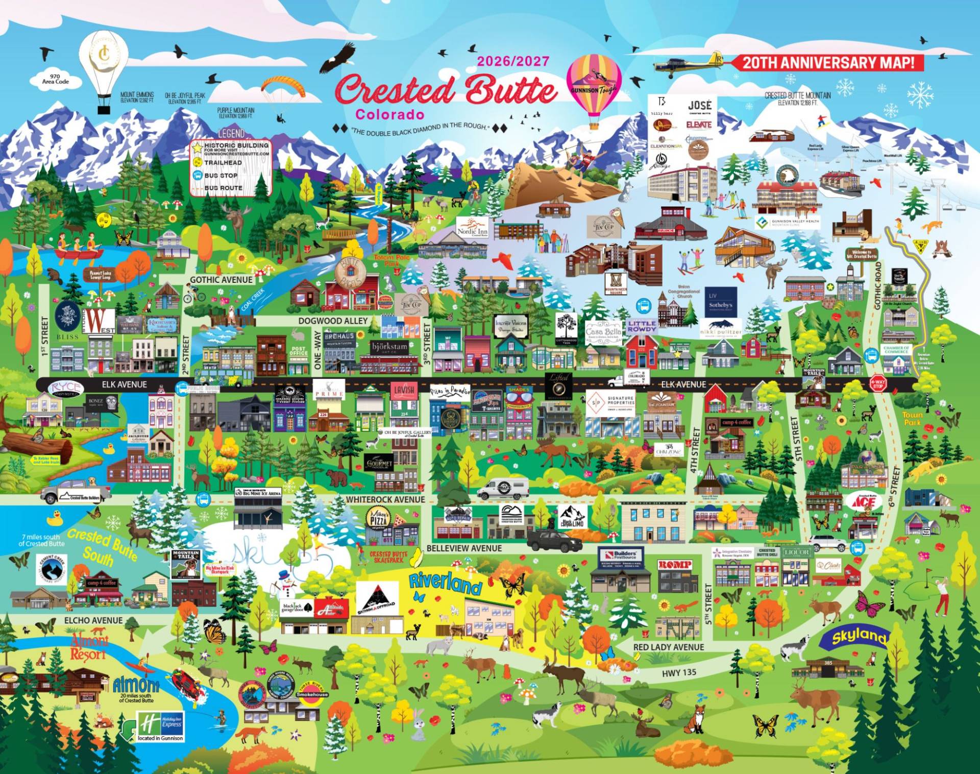 Crested Butte Map Crested Butte Map