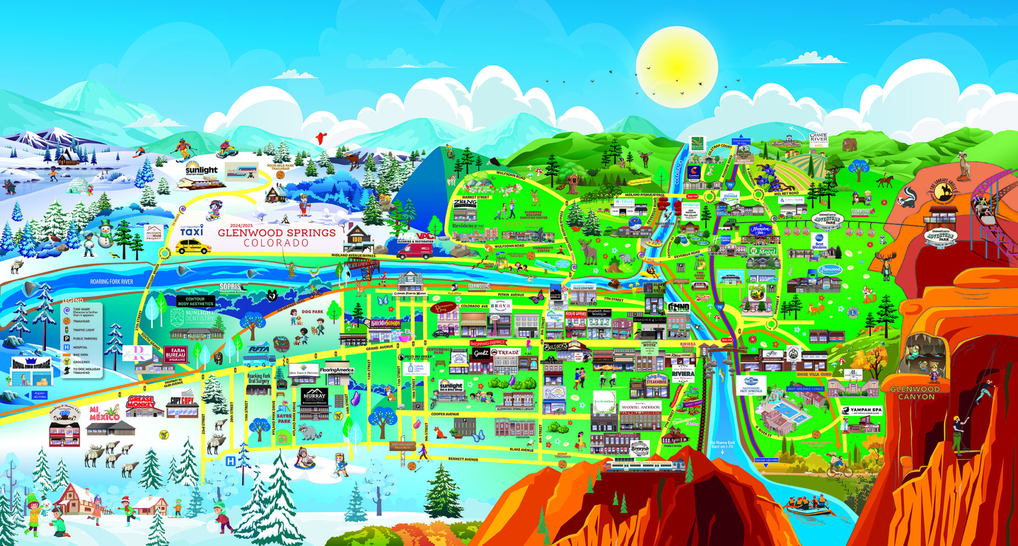 Glenwood Springs Map