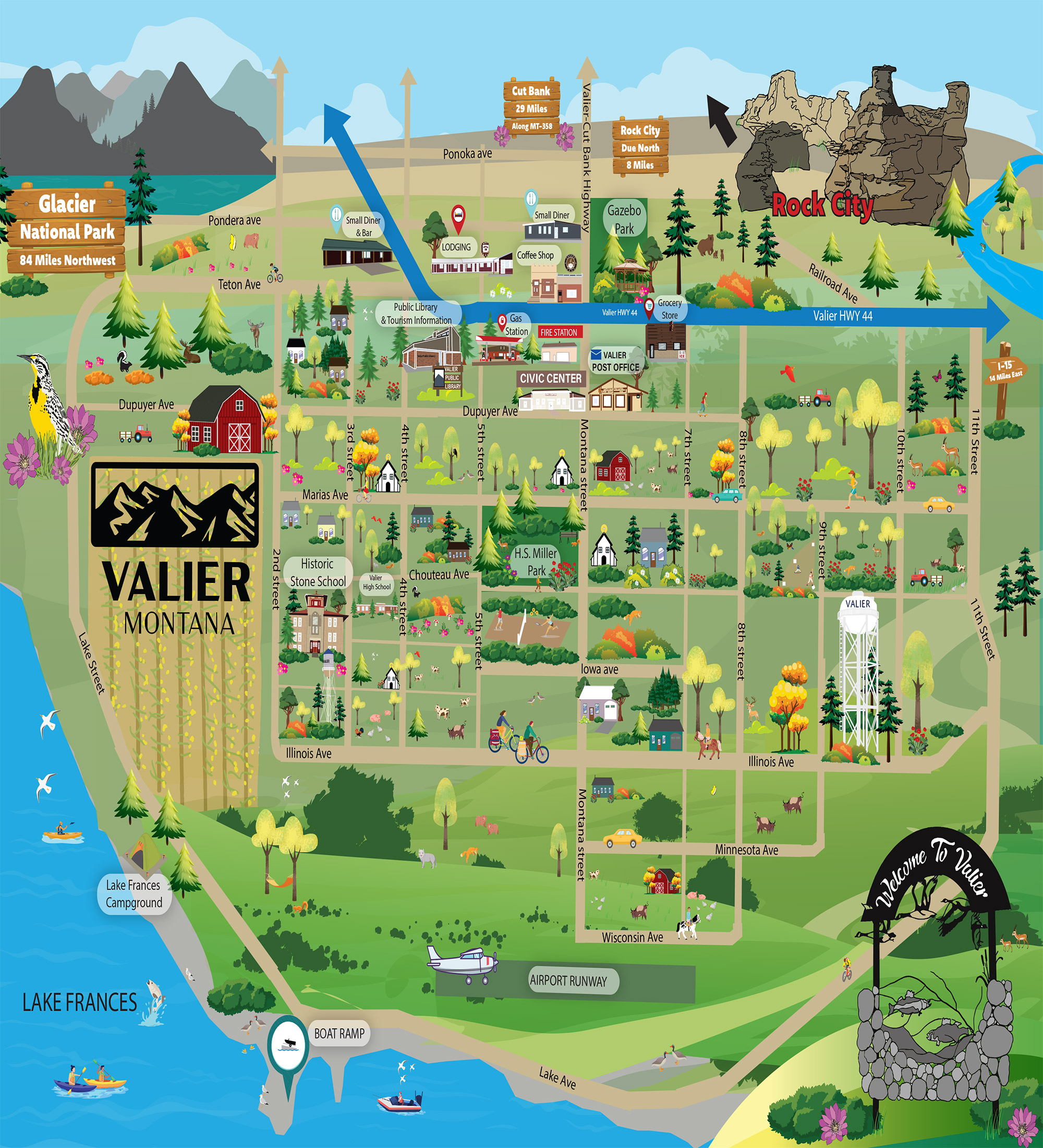 Valier Map