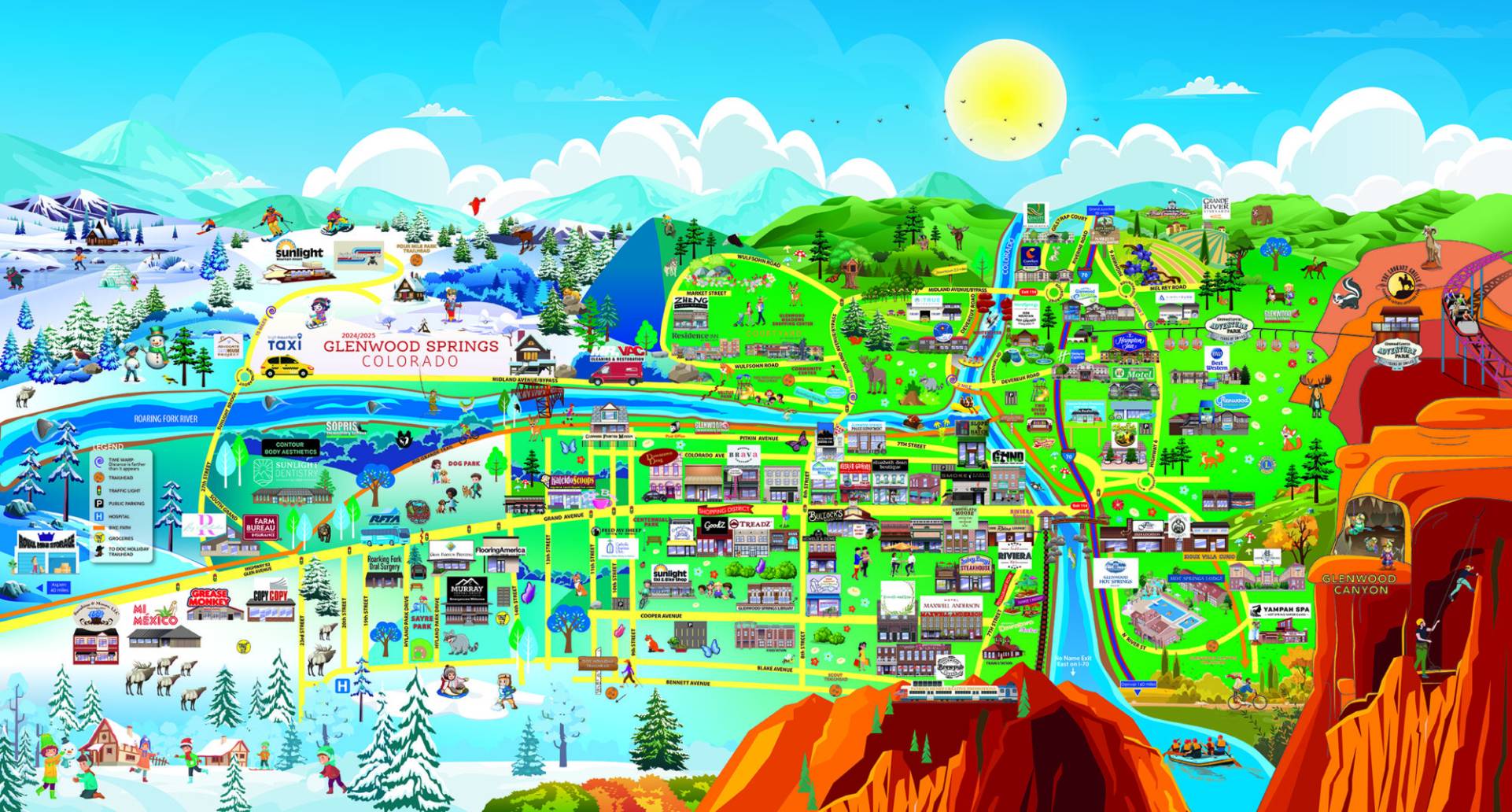 Glenwood Springs Map